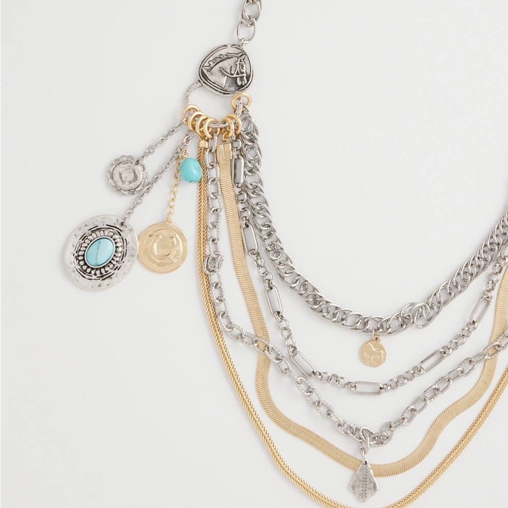 ChICO’S $90 Equestrian Mixed-Metal Multistrand Necklace